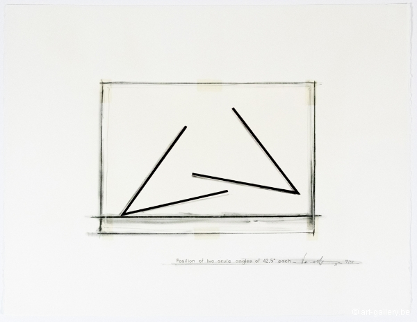 VENET Bernar - Position of two acute angles of 42,5 each